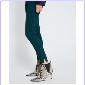 NWT Universal Standard Moro Pocket Signature Ponte Pants w/ Zipper Forest Green